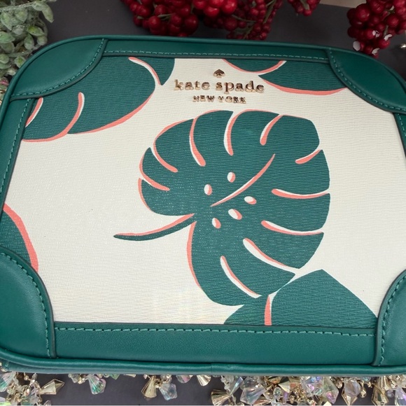 Kate Spade New York Traveler Trunk Crossbody Bag with Monstera Leaves Print - Picture 12 of 12